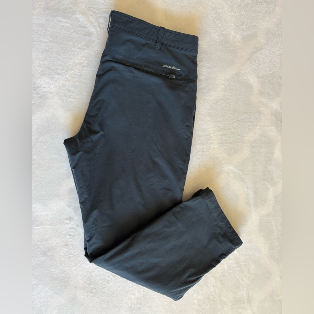 Eddie Bauer Graphite Black Fleece-Lined Canvas Men's Pants Size 38/30